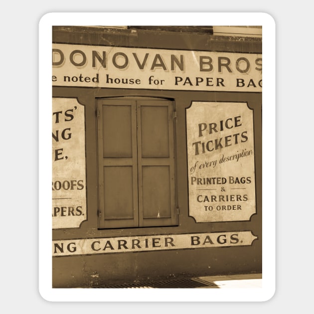 Vintage sign in London Donovan Brothers old business Sticker by brians101